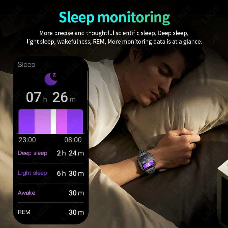 LIGE Outdoor Men's Sports Smar - Smartwatch Watches Gift For Women บทวิจารณ์และราคา