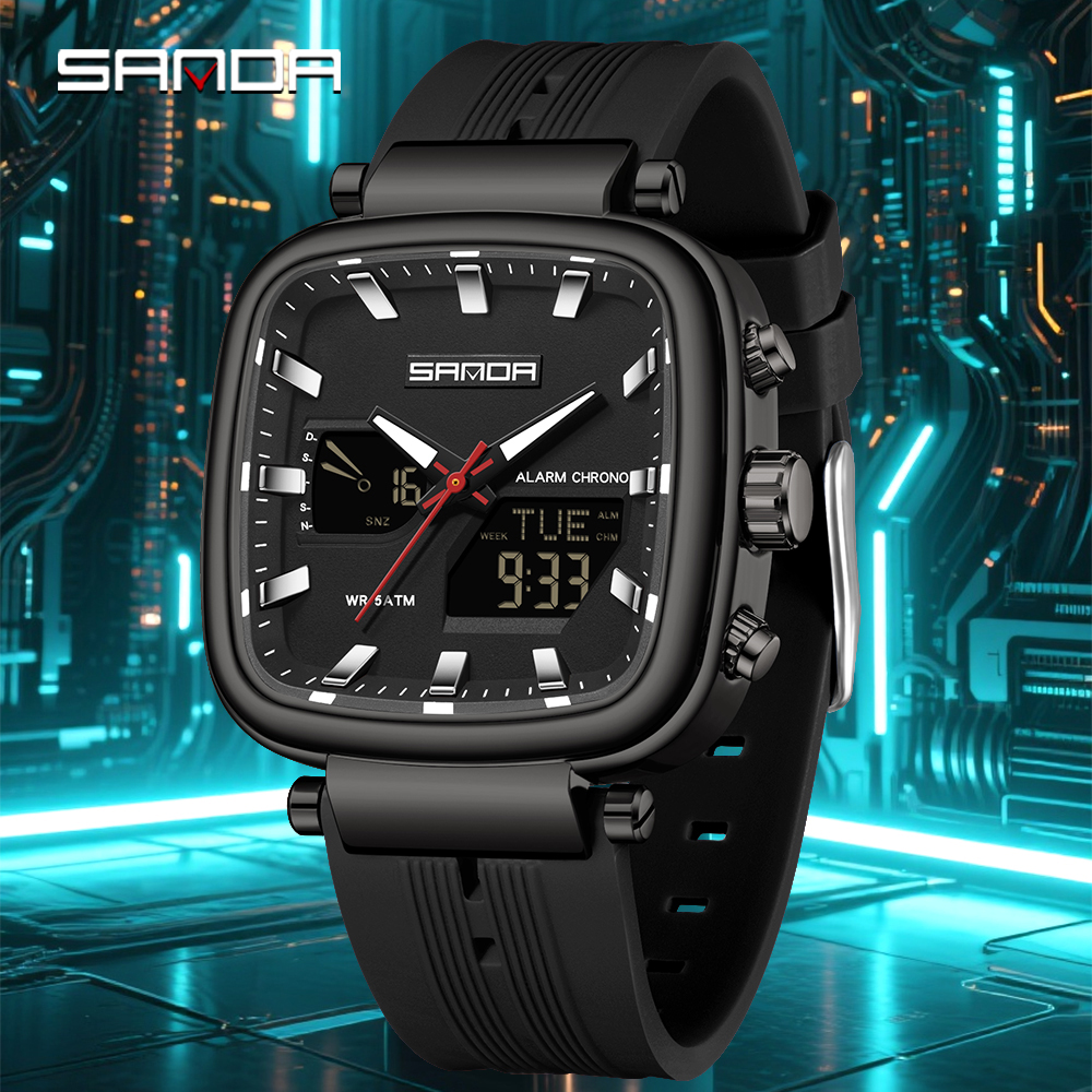 Fashion SANDA New 6282 Luxury  - Tide Watch Surf บทวิจารณ์และราคา