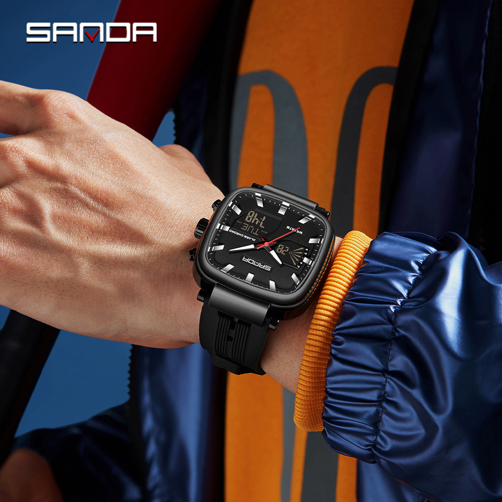 Fashion SANDA New 6282 Luxury  - Tide Watch Surf บทวิจารณ์และราคา