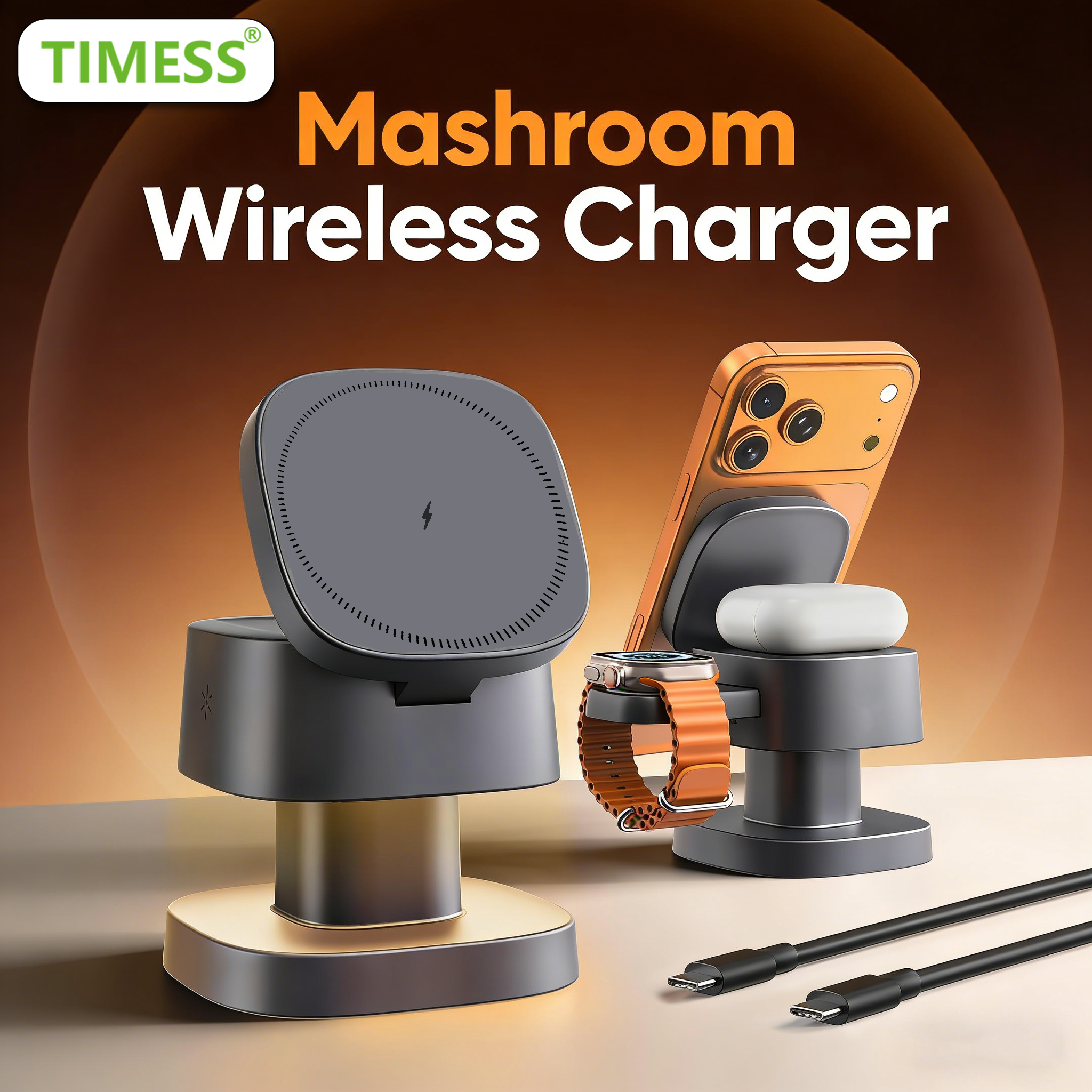 TIMESS Night Light Mashroom Wi - Smartwatch Watches For Iphone บทวิจารณ์และราคา