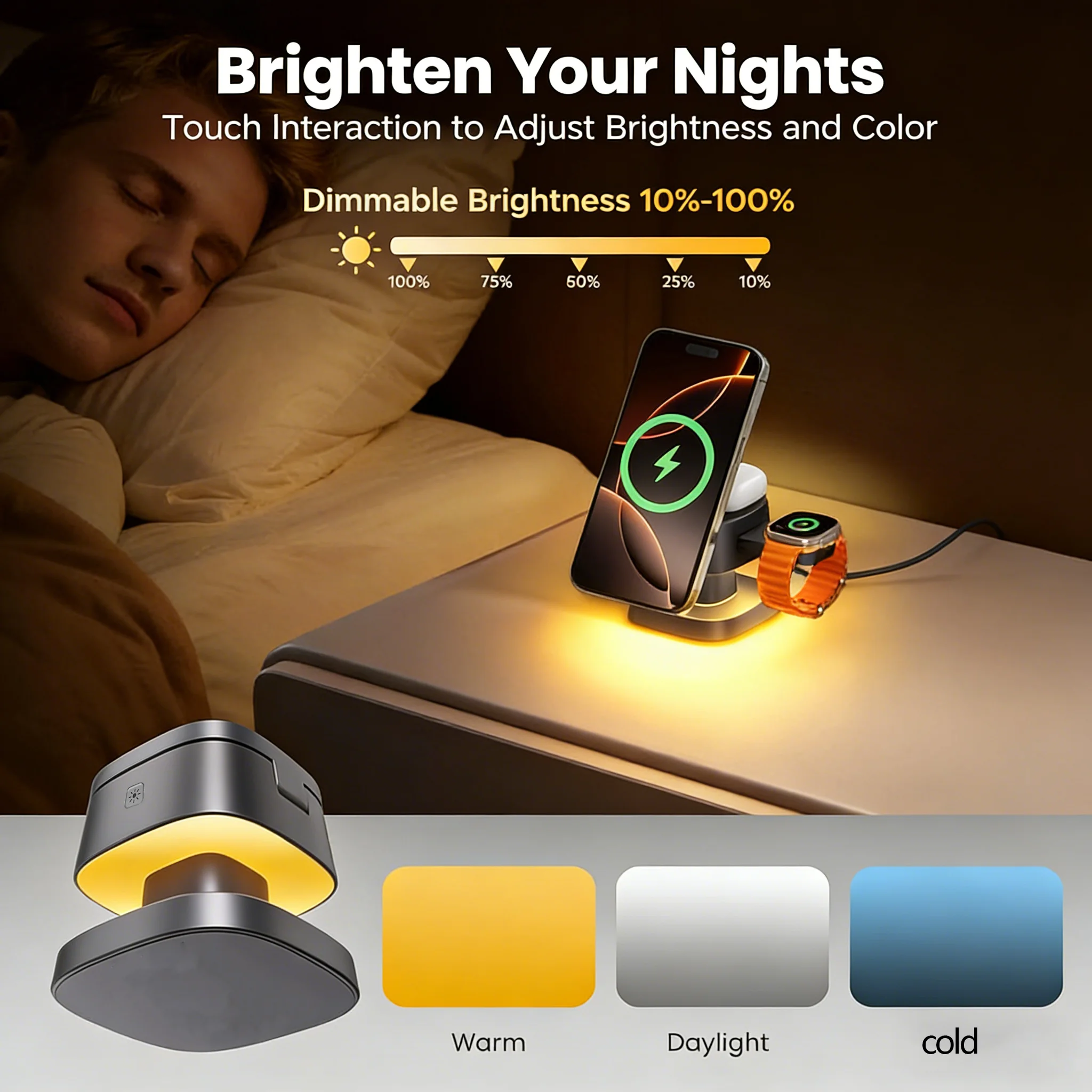 TIMESS Night Light Mashroom Wi - Smartwatch Watches For Iphone บทวิจารณ์และราคา