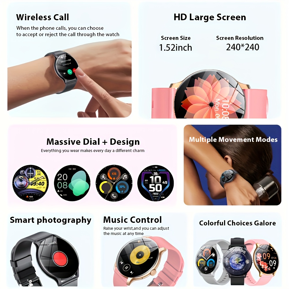 LAXASFIT Outsport Smart Watch  - Smartwatch Watches Gift For Women บทวิจารณ์และราคา