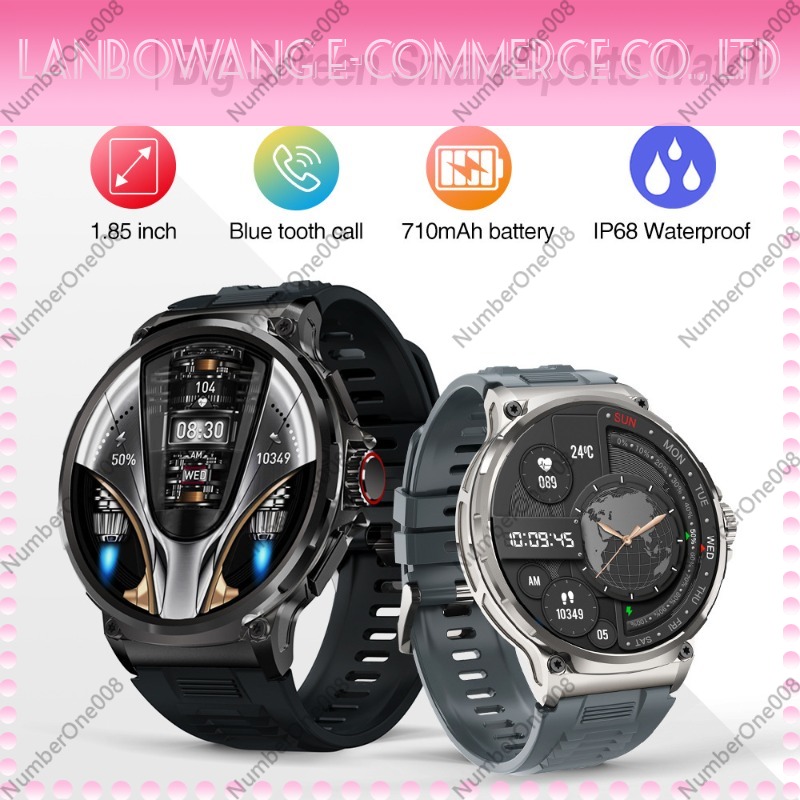 1.85 Inch HD Smart Watch, Blue - Smartwatch Watches With Bluetooth บทวิจารณ์และราคา