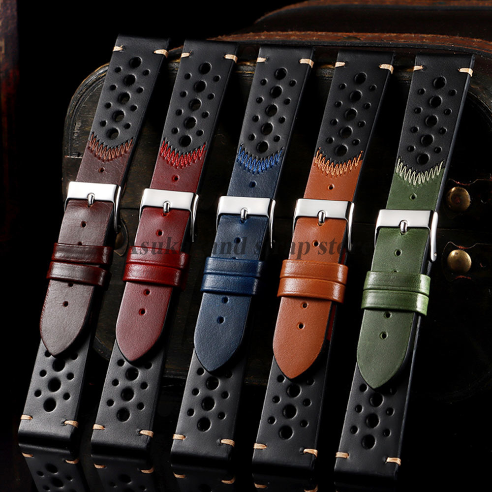 New Oil wax Leather Watch Stra - Seiko Watches Smartwatch บทวิจารณ์และราคา