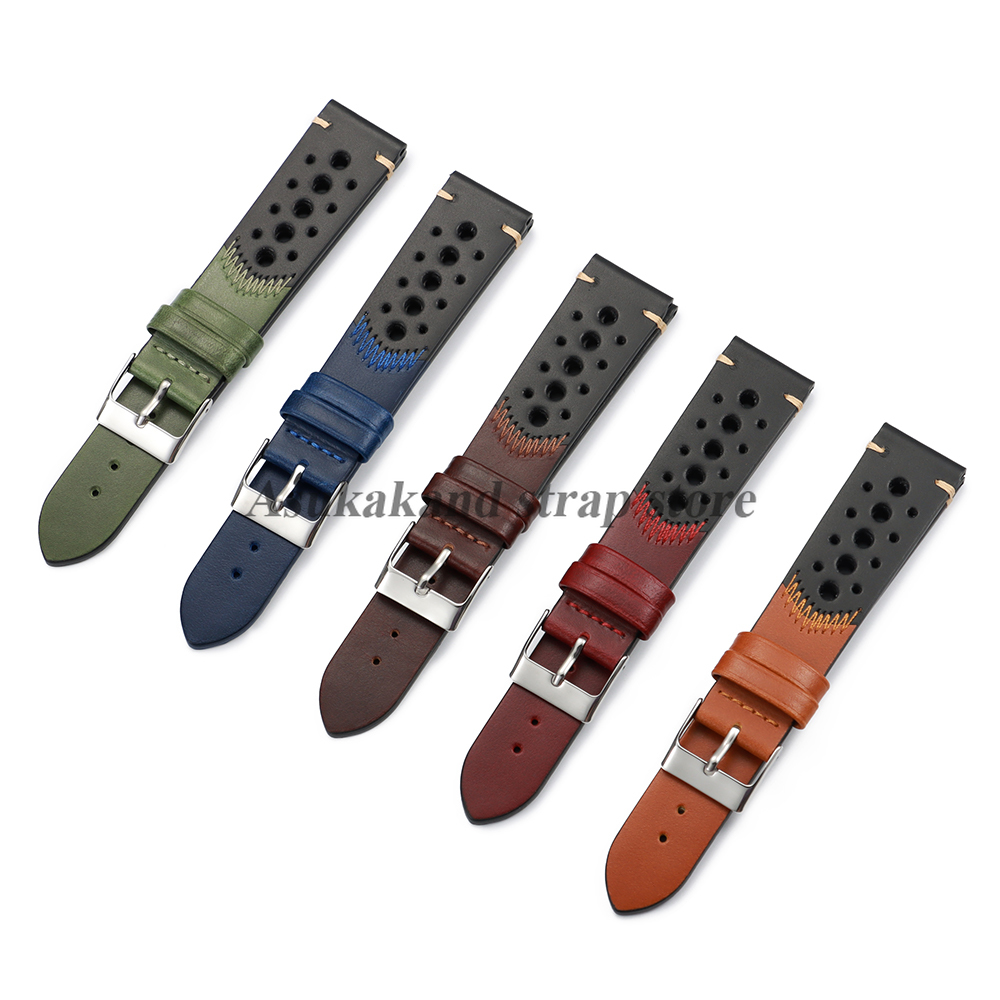 New Oil wax Leather Watch Stra - Seiko Watches Smartwatch บทวิจารณ์และราคา