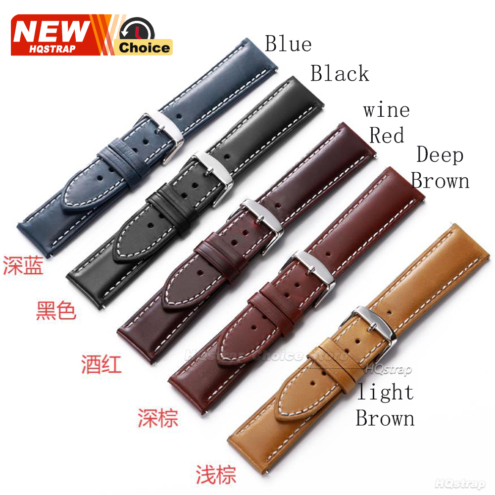 New Oil Wax Strap 16mm 18mm 20 - Seiko Watches Smartwatch บทวิจารณ์และราคา