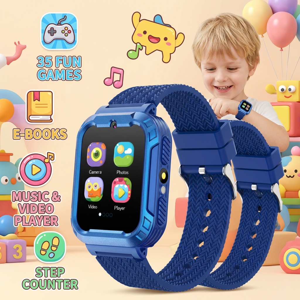 Children Smart Watch 35 Games  - Smartwatch Watches Gift For Girls บทวิจารณ์และราคา