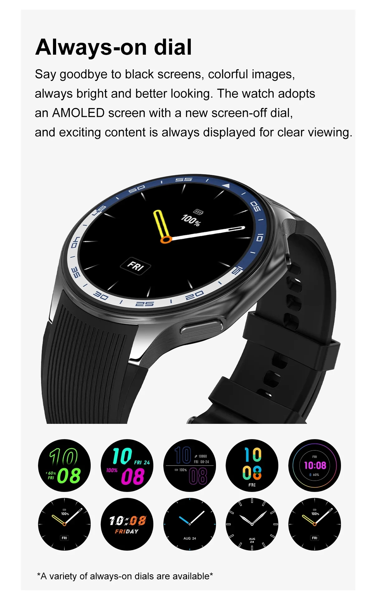 1.43 inch Big Screen Men Women - Watch Watch Xs บทวิจารณ์และราคา